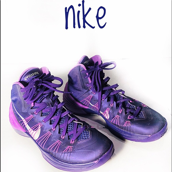 purple nike high tops womens